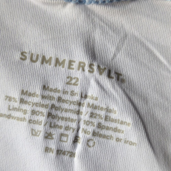 Summersalt Marina One Piece Colorblock Swimsuit sz 22 NWT Full Coverage - Picture 8 of 12